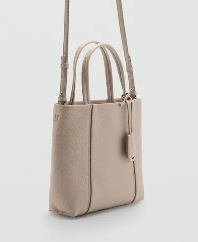Mango Women's Handles Mini Rectangular Handbag In Neutral
