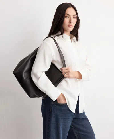 Mango Straight Button-up Shirt In White