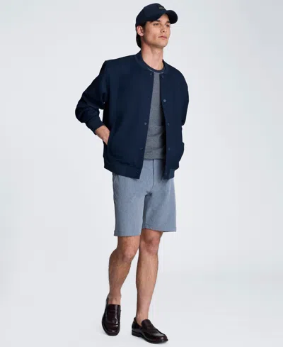 Kenneth Cole Relaxed Bomber Jacket In Blue