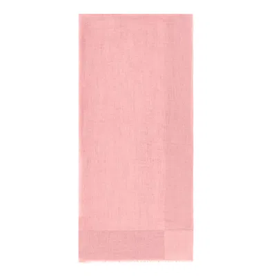 Paul & Shark Frayed-edge Scarf In Pink