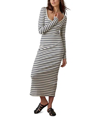 Faherty Surfside Rib Maxi Dress In White