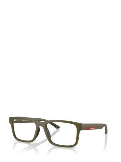 Prada Eyewear Rectangle Frame Glasses In Black