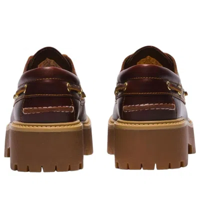 Timberland Stone Street Women S Dark Brown Platform Boat Shoe
