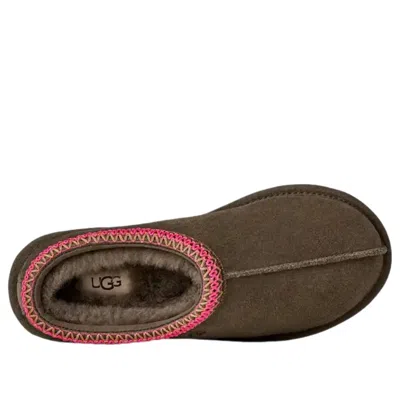 Ugg Low-profile Clog With Braid And Shearling Lining In Brown