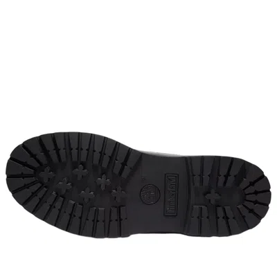 Timberland Glossy Leather Boots In Black