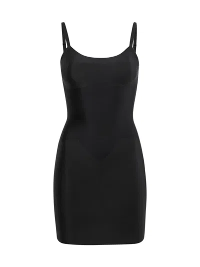 Commando Double Take Lace Trim Slip In Black