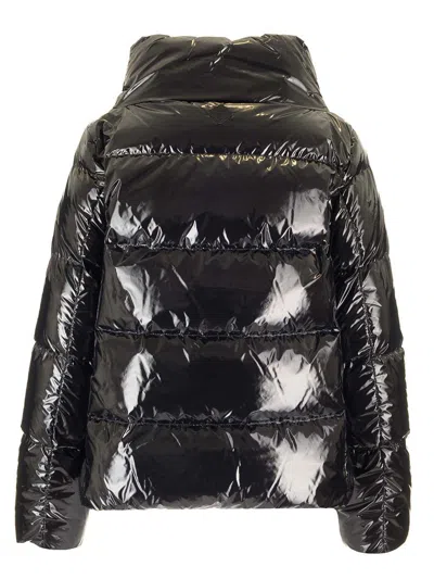 Herno Short Down Jacket In Black