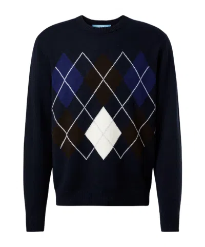 Arch4 Diamond Pattern Knitted Sweater In Multi