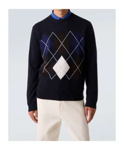 Arch4 Diamond Pattern Knitted Sweater In Multi