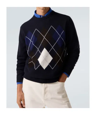 Arch4 Diamond Pattern Knitted Sweater In Multi