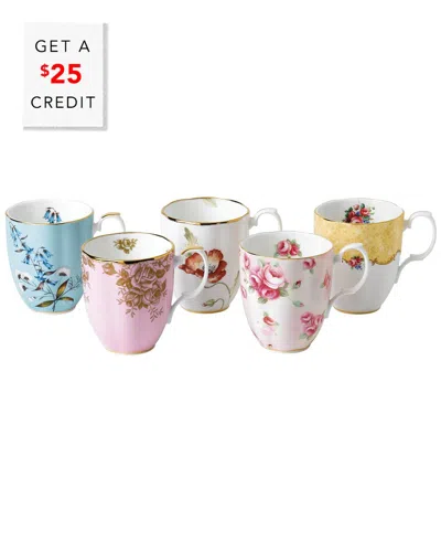 Royal Albert 100 Years 5pc Mug Set In Multi