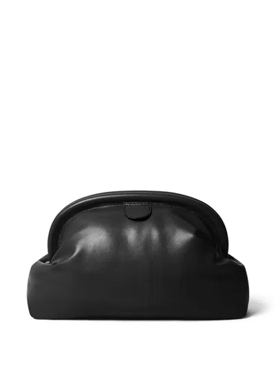 Stella Mccartney Chain Strap Clutch Bag Soft Structure In Black