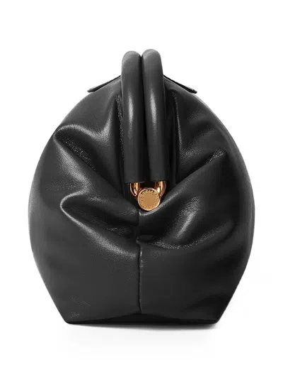 Stella Mccartney Chain Strap Clutch Bag Soft Structure In Black
