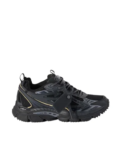 Off-white Be Right Back Panel Sneakers Pull Tab In Black