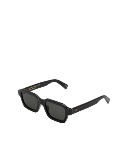 Retrosuperfuture Caro Rectangular Frame Sunglasses In Black