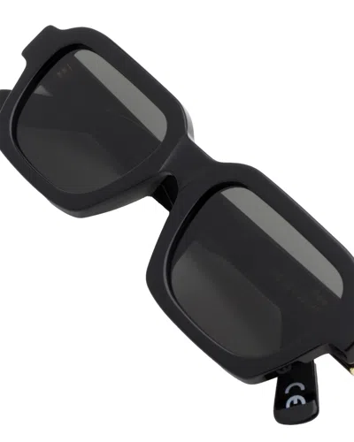 Retrosuperfuture Caro Rectangular Frame Sunglasses In Black