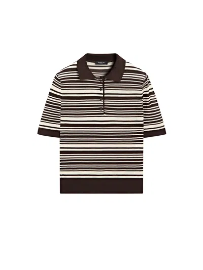 Massimo Dutti Polo Punto Rayas 100% Algodón In Multi