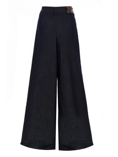 Dries Van Noten Indigo High-waisted Wide-leg Jeans With Exaggerated Length In Black
