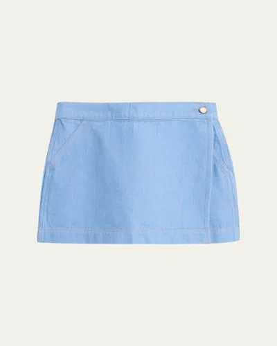 Veronica Beard Phineas High Rise Skort In Blue In Blue
