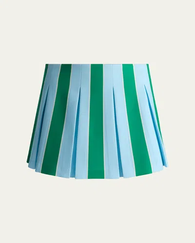 Alice And Olivia Emilie Low-rise Pleated Mini Skirt In Pattern