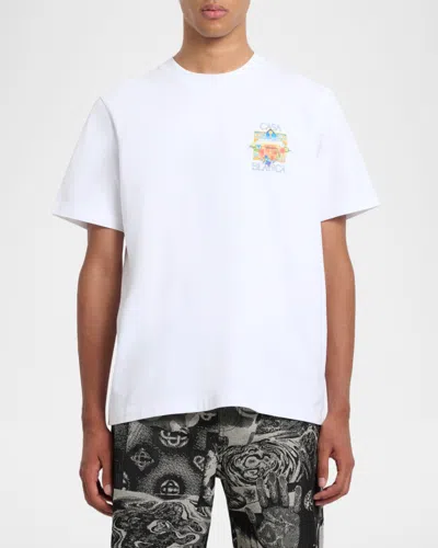 Casablanca Golden Goose Star-printed Leather Sneakers Stardan In Multi