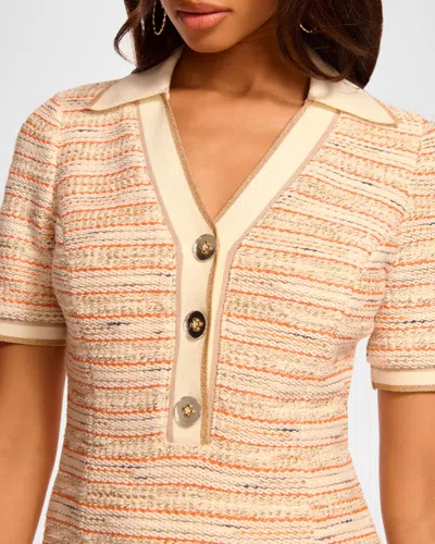 Ramy Brook Blythe Cotton Blend Tweed Minidress In Neutral