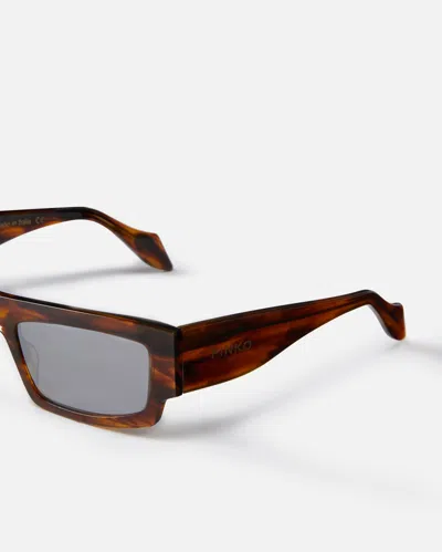 Pinko Rectangle Frame Sunglasses In Brown