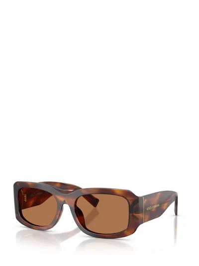 Dolce & Gabbana Dolce  Gabbana Eyewear Rectangular Frame Sunglasses In Neutral
