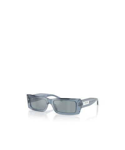 Jimmy Choo Lennon 54mm Polarized Rectangular Sunglasses In Purple