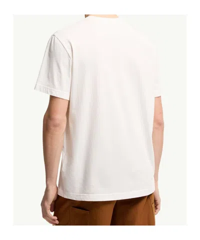 Moncler Short Sleeve Jersey T Shirt Tricolor Collar In Multi