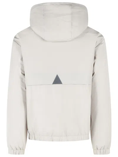 Moncler Offwhite Solid Hood Jacket In White