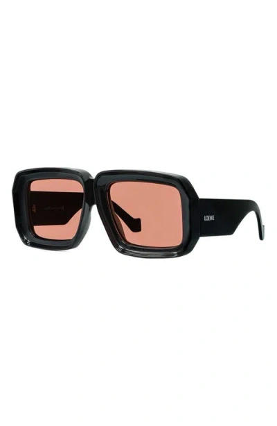Loewe Oversized Square Monochromatic Sunglasses In Black