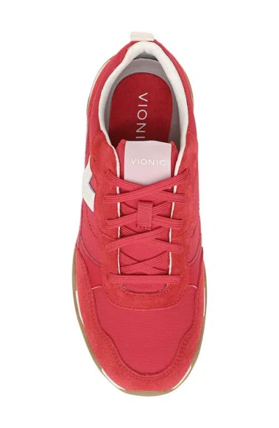 Vionic Walk Slim Glide Sneaker In Red