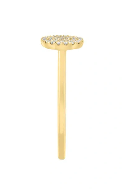 Effy Pavé Diamond Disc Ring In Gold