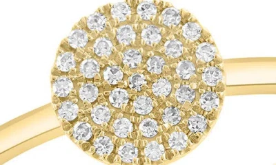 Effy Pavé Diamond Disc Ring In Gold