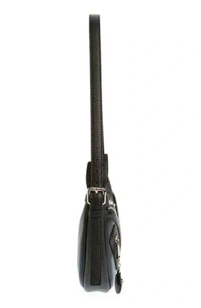 Versace Small Repeat Leather Hobo Bag In Multi