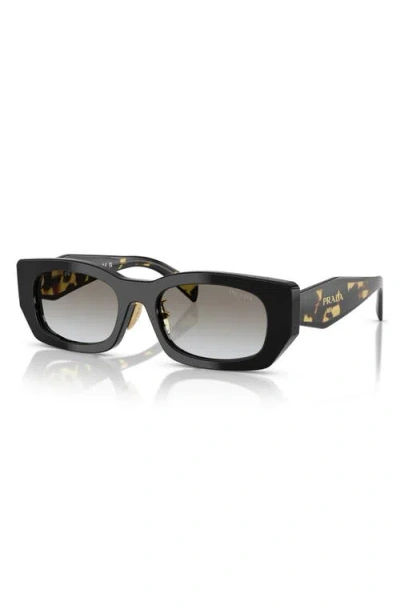 Prada Geometric-frame Sunglasses In Black