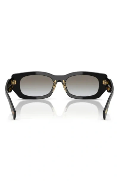 Prada Geometric-frame Sunglasses In Black