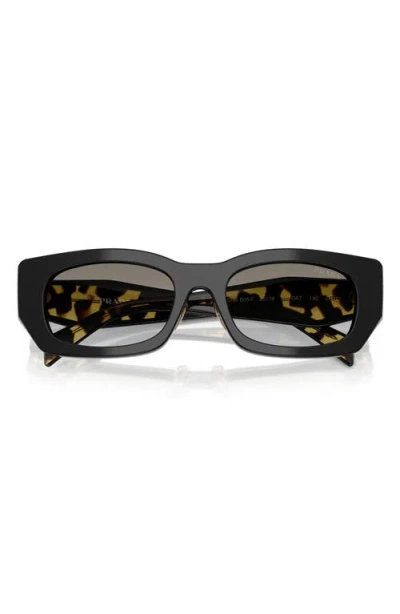 Prada Geometric-frame Sunglasses In Black