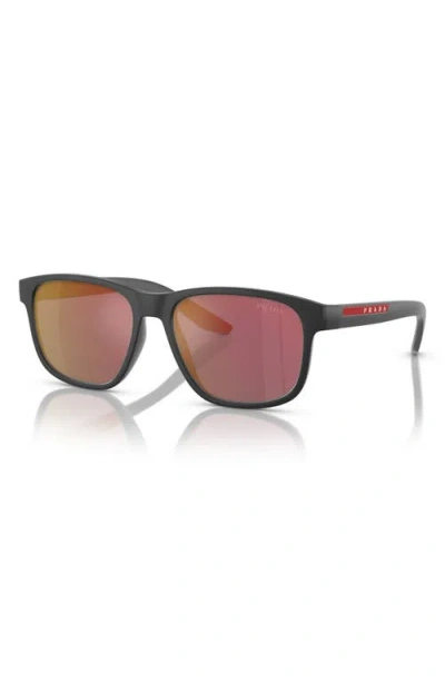 Prada Linea Rossa 56mm Pillow Sunglasses In Pattern