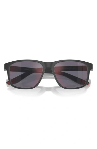 Prada Linea Rossa 56mm Pillow Sunglasses In Pattern