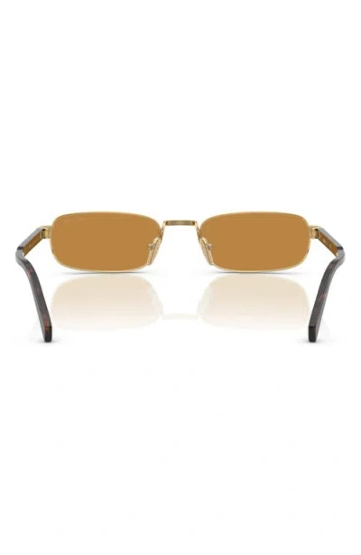 Prada 54mm Rectangular Sunglasses In Metallic