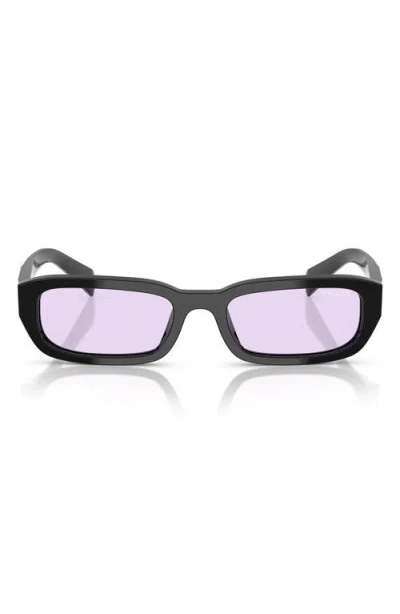 Prada 53mm Rectangular Sunglasses In Orange