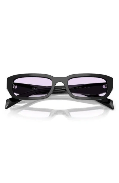 Prada 53mm Rectangular Sunglasses In Orange