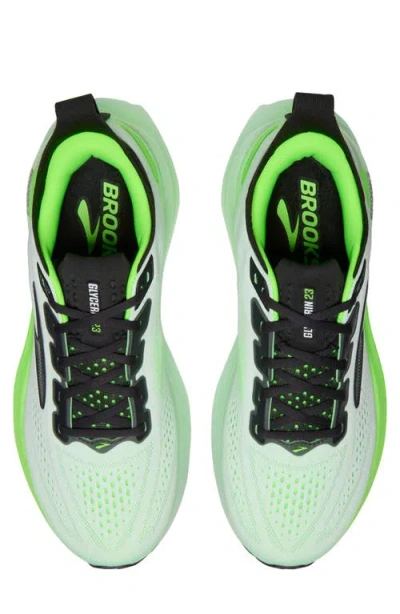 Brooks Glycerin Gts 23 Shoes White Green Ss26