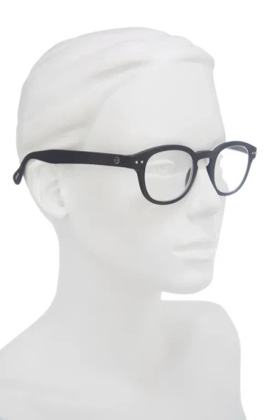 Izipizi 47mm Rectangular Reading Glasses In Black