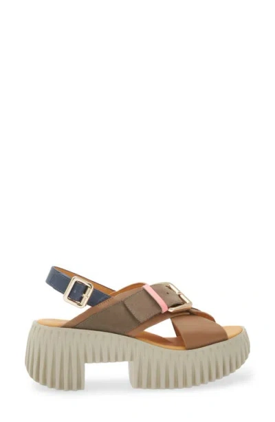 4ccccees Plia Juno Platform Slingback Sandal In Brown