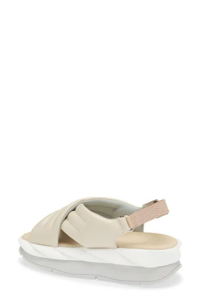 4ccccees Mellow Mana Platform Slingback Sandal In White