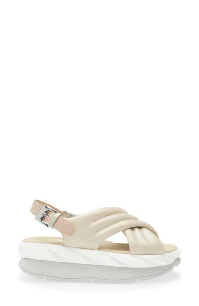4ccccees Mellow Mana Platform Slingback Sandal In White
