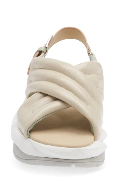 4ccccees Mellow Mana Platform Slingback Sandal In White